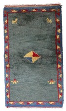 Tapis Persan Gabbeh Vintage Fait Main – Années 1970 – 75 x 139 cm – Rug