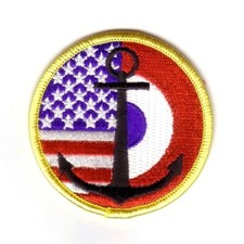 COCARDE AERONAVALE FRANCO - AMERICAINE (Patch / Ecusson)