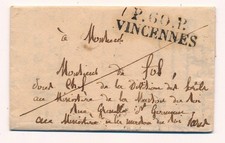 LETTRE MAIRIE P.60.P VINCENNES