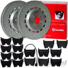 BREMBO Disques 370mm + Revêtements Avant pour Audi A3 RS3 8V Soude + Sportback