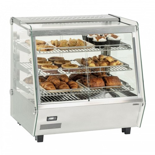 Vitrine inox chauffante 125