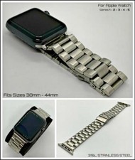 Pour Apple Watch Series 5/4 40mm 44mm Acier Inoxydable Métal Bracelet