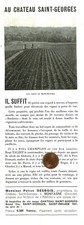 MONTAGNE (33) CHATEAU ST-GEORGES / PETRUS DESBOIS / PUBLICITE ADVERTISING 1950