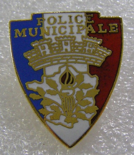 Pins police municipale blason - pins,