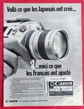 Publicité de presse: Caméra CANON Auto Zoom 814 et 518 Chaine DIAMANT de PHILIPS