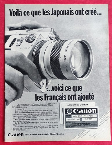 Publicité presse caméra - publicité, presse: