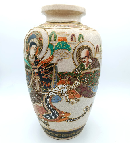 Vase faience emaillée - , satsuma