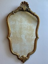 Miroir Mural Doré Style Louis XV – Baroque Rococo – 59 cm – Vintage Shabby