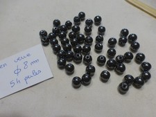 Lot de 54  perles rondes en