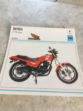 Honda FT500 Ascot 1982 FT 500 500FT Carte moto Collection Atlas Japon