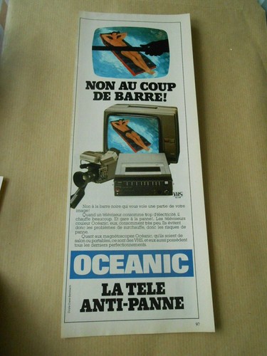 Publicite 1984 oceanic la - publicite,