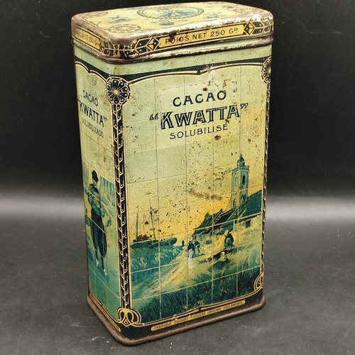 Boîte tôle ancienne cacao - en,