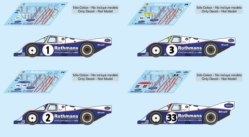 Decals porsche 956c mans - decals,