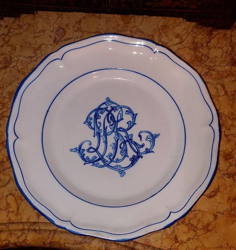 Assiette faience saint - en,