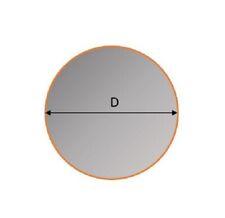 Vitre de poêle France Turbo circulaire Ø 545 mm