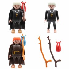 Playmobil moine prêtre tonsure monastère spirituel