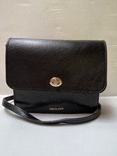 Sac besace cuir vachette noir CHERRY Paris genuine leather bag