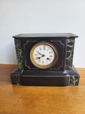 Horloge pendule marbre noir - pendule,