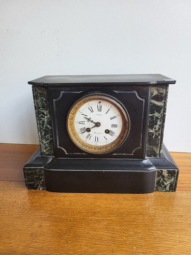Horloge pendule marbre noir - en,