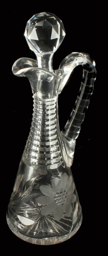 Vintage verre cristal burette - verre,