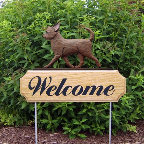 Panneau bienvenue bois - de, en