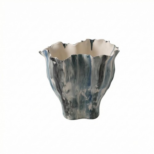 Vase sculptural bords - sculptural, à