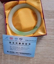 Bracelet jade vert blanc - jade,