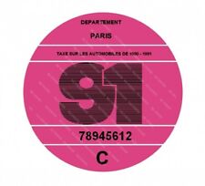 vignette 1991 véhicule collection CITROEN RENAULT PEUGEOT OPEL AUDI BMW FORD