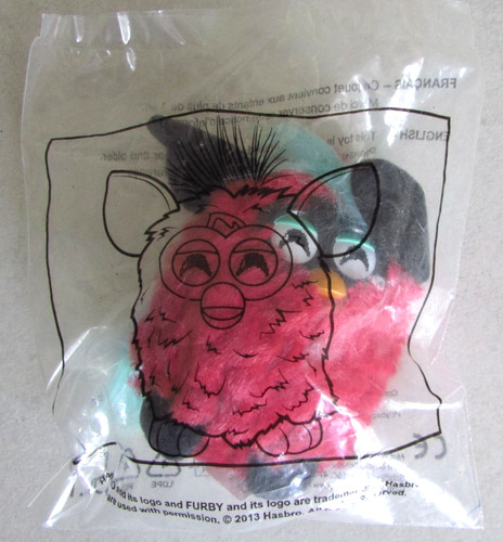 Mini peluche furby rouge - furby, et
