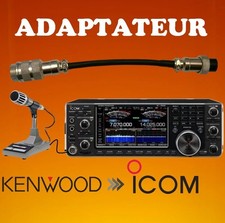 Adaptateur Micro Kenwood vers ICOM ( 8 Pins ) Radio amateur CB CIBI Décamétrique