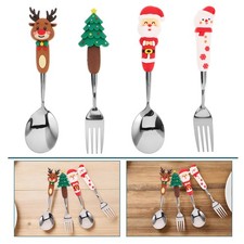  4 Pcs Service Vaisselle Noel