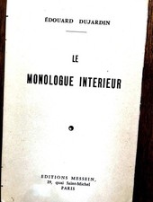 JE00000173 DUJARDIN ÉDOUARD | LE MONOLOGUE INTÉRIEUR SON APPARITION SES ORIGINES
