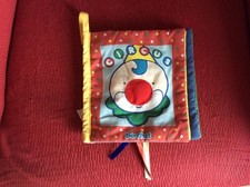 Mini Livre Tissu Clown Sensoriel Bébé