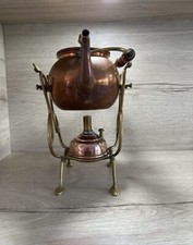 Bouilloire fin XIX Cuivre Et Socle Laiton