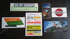 Lot autocollants et carte
