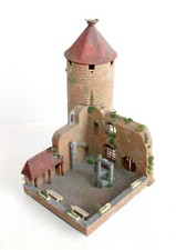 FALLER HO B-929 MAQUETTE CHATEAU, TOUR DE VILLE, CIGOGNE AVEC PUITS, DECOR TRAIN