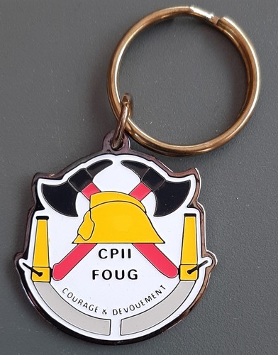 Porte clé insigne - clÉ, sapeurs
