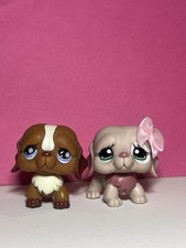 ?Littlest Pet Shop Lot Pink Saint Bernard Dog #1040 #688/729 Authentic Lps?