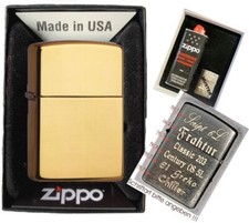 Zippo Laiton Poli + Gratuit