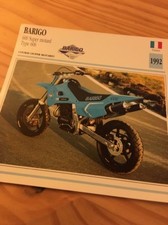 BARIGO 600 super motard type 606 1992 Carte moto Collection Atlas