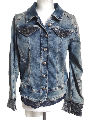 Veste courte femme - tredy, bleu