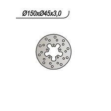 DISQUE DE FREIN ARRIÈRE NG