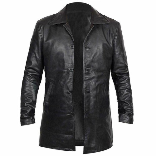 Manteau cuir noir - noir, pour