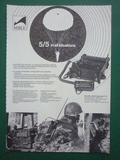 11/1986 PUB MBLE PHILIPS RADIO MILITAIRE PRC/VRC-600 621 ARMEE BELGE ORIGINAL AD