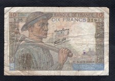 Un billet de 10 Francs Mineur