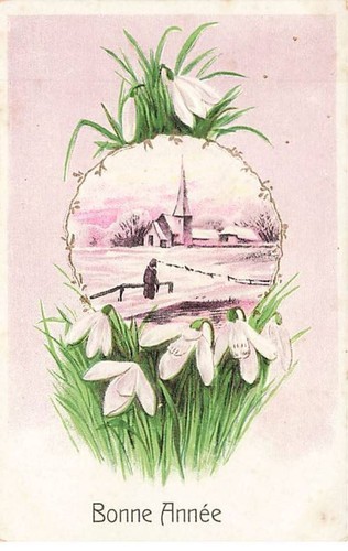 Carte gaufrée bonne - carte,