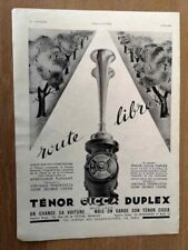 ▬►Publicité de 1934 Klaxon avertisseur sonore Ténor Cicca Duplex - GIBBS - 1451