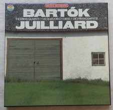 Coffret 3 Disques vinyles 33 Tours : BARTOK, QUATUORS A CORDES, JUILLIARD