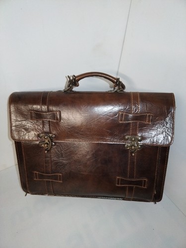 Sacoche cartable cuir - en,