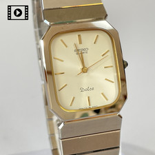 [PRESQUE COMME NEUVE] SEIKO Dolce 7731-5200 Tungstène Quartz Homme Vintage...